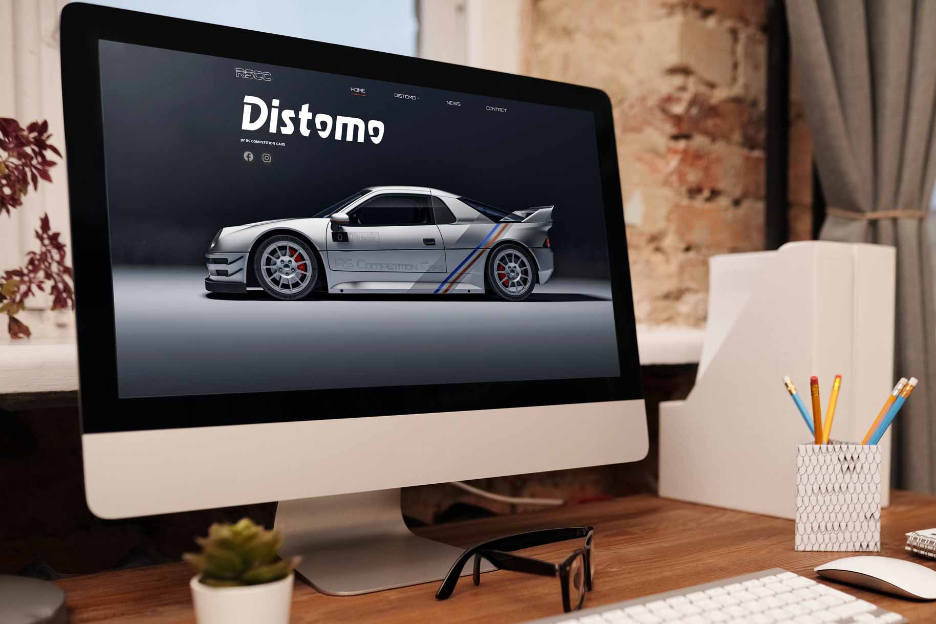Computer displaying car design website by And IT Consulting
