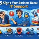 5 signs your business needs IT support including slow computers, security risks and downtime